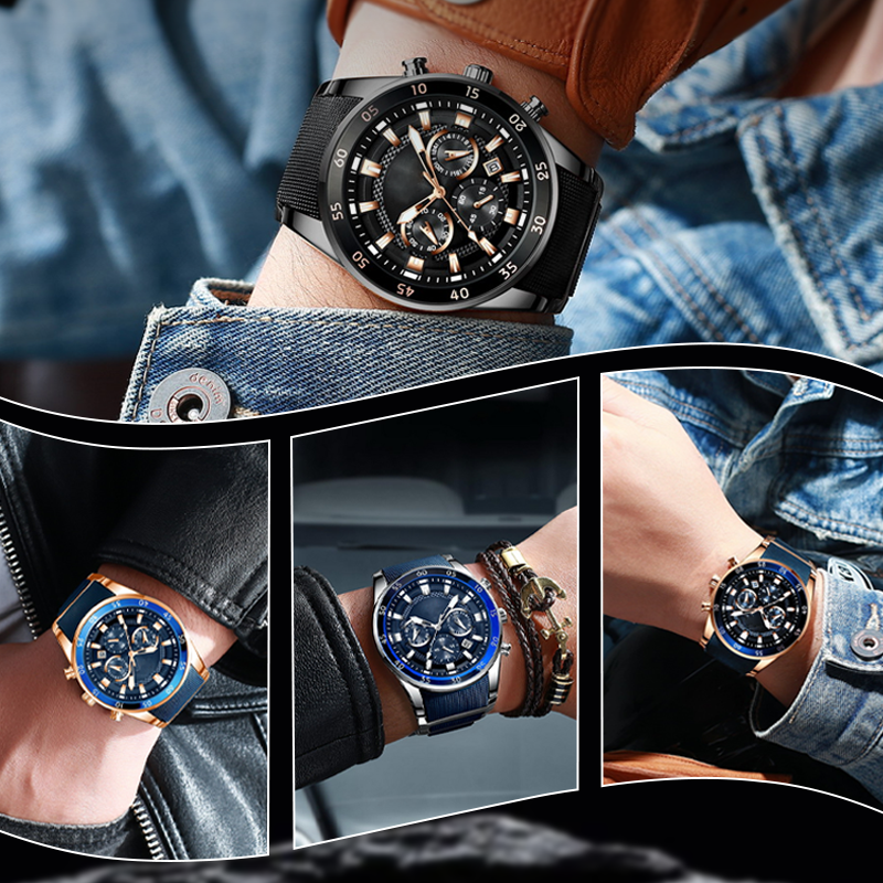 ⌚ 50% OFF! ⏳ Men's Waterproof Multifunctional Quartz Watch – Stylish & Durable ✨