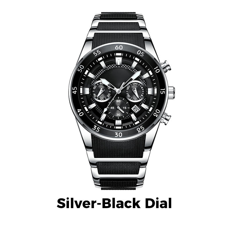 ⌚ 50% OFF! ⏳ Men's Waterproof Multifunctional Quartz Watch – Stylish & Durable ✨