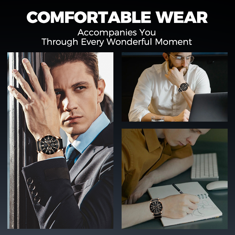 ⌚ 50% OFF! ⏳ Men's Waterproof Multifunctional Quartz Watch – Stylish & Durable ✨