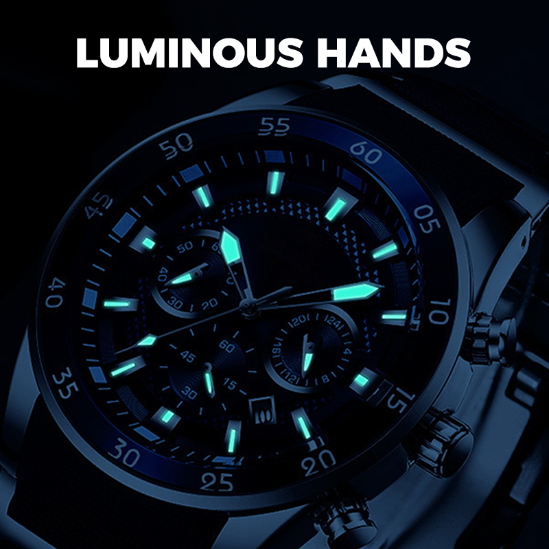 ⌚ 50% OFF! ⏳ Men's Waterproof Multifunctional Quartz Watch – Stylish & Durable ✨