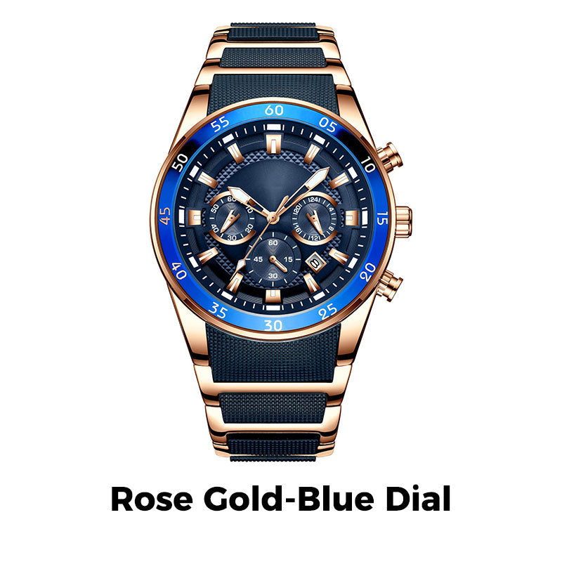 ⌚ 50% OFF! ⏳ Men's Waterproof Multifunctional Quartz Watch – Stylish & Durable ✨
